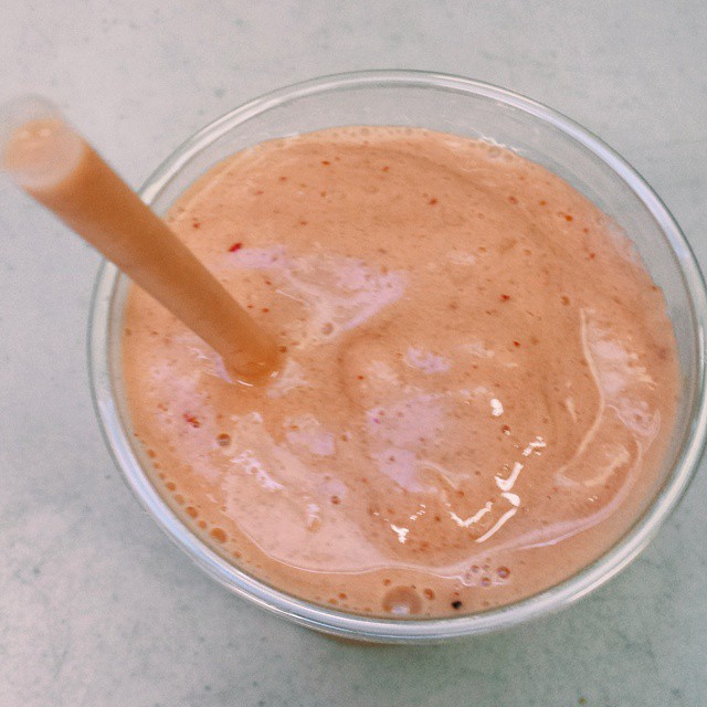 Our university location is now serving fruit smoothies!! Available in strawberry banana, tropical, and triple berry. Only $5! ??????? by greenbeancoffee