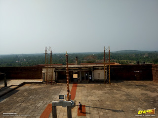 A view of the courtyard from the Mahamastakabhisheka structure around the Gommateshwara monolith in Karkala, Udupi district, Karnataka, India