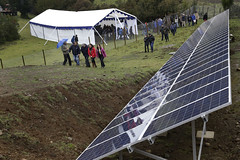Inauguración del proyecto de riego asociativo fotovoltaico en Isla Huapi