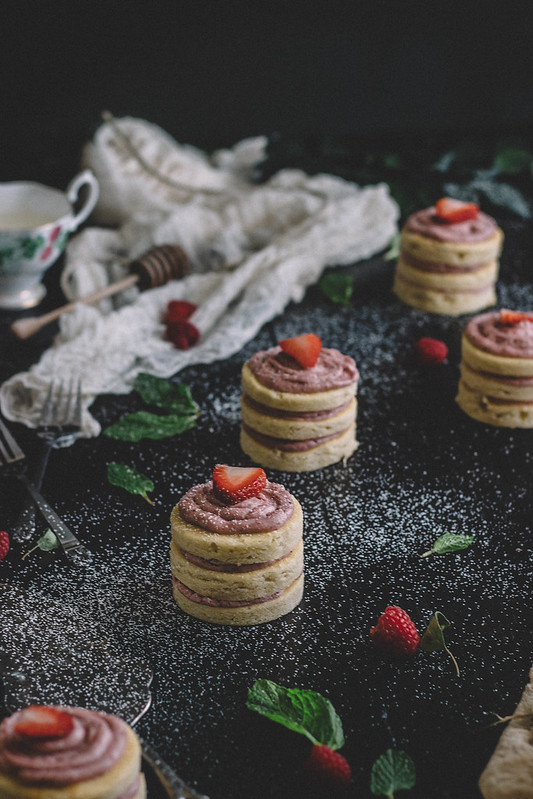 Rose Water Sheet Cake with Roasted Strawberry Buttercream || TermiNatetor Kitchen