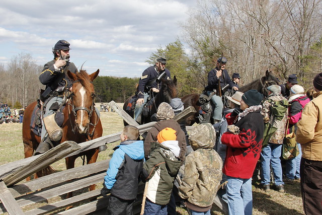 Visitors can interact with living historians at Sailors Creek Battlefield Historical State Park, Virginia