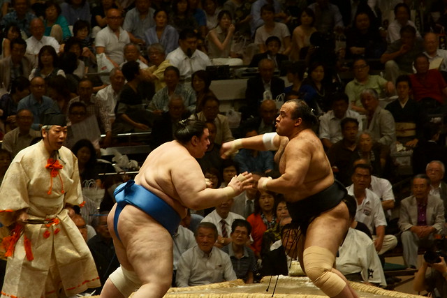 大砂嵐 vs 碧山. Sumo stadium, Tokyo, 15 May 2015. 121