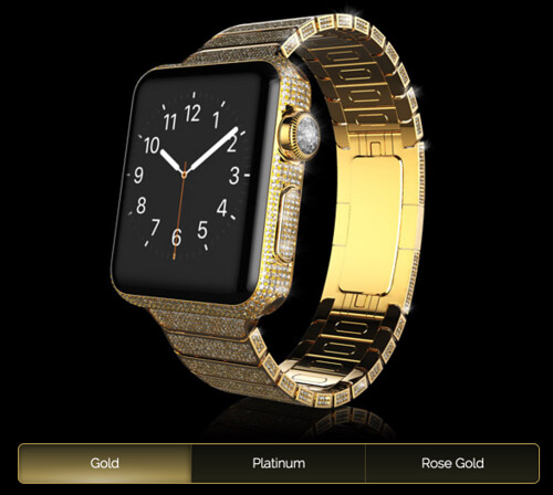 Gold Apple Watch Diamond Ecstasy | 18K | Solid Gold Apple Watch encrusted with Diamonds 2015-05-12 09-32-23