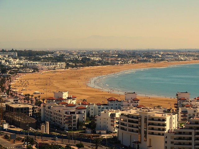 agadir beach, backpacking morocco, six week itinerary, solo female travel morocco