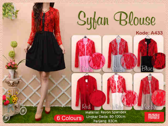 Syfan Blouse A433 Syfan Blouse A433 Minimum 1 seri 