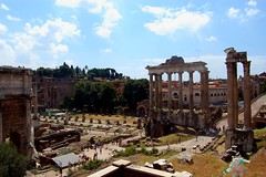 Forum Romanum (Roman Forum), Arco di Settimio Severo (Arch of Septimius Severus), Tempio di Saturno (Temple of Saturn)