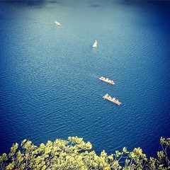Fishing rafts at #Lagos de #Montebello, #Chiapas, #México #Chiapasiónate #SemanaSanta #Mexico