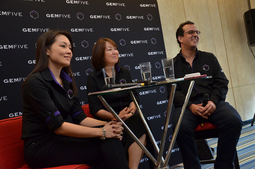 GEMFIVE CMO Kim, CEO Moey & COO Ken speaking to the press (1)