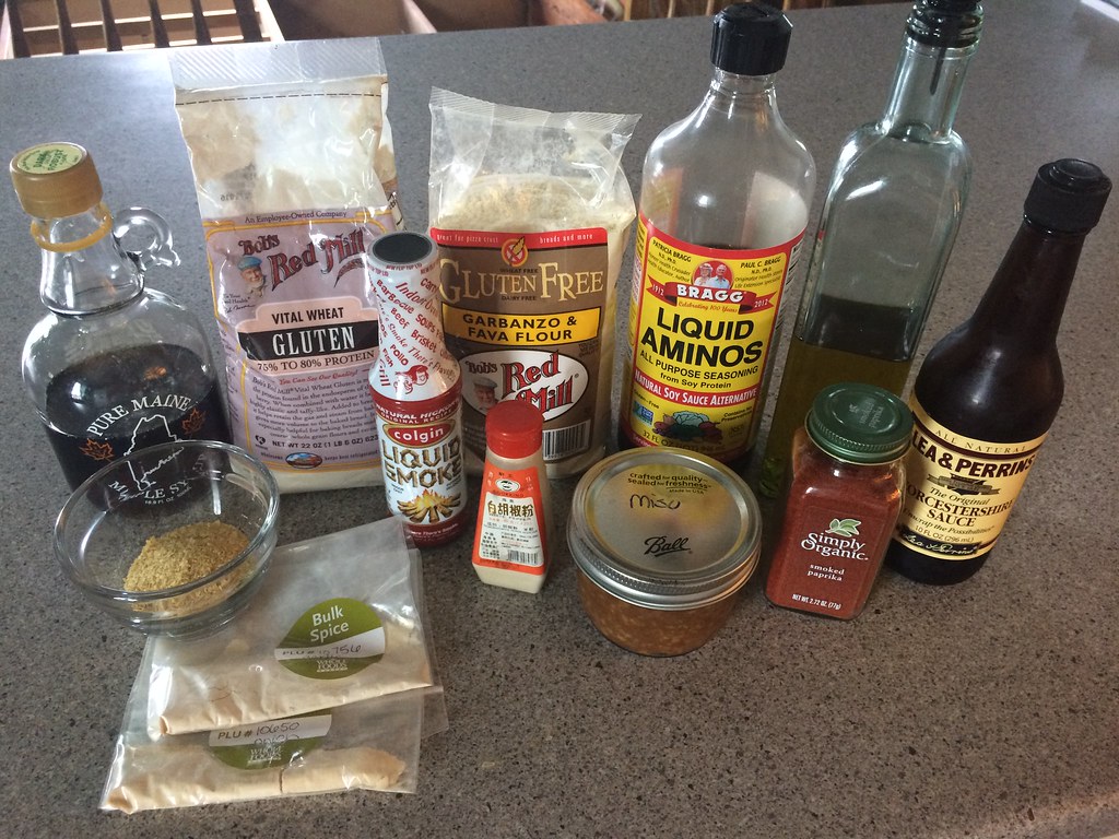 bacun ingredients on counter