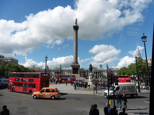 London Buses at Trafalgar Square