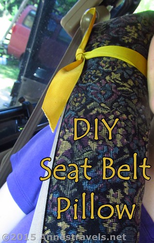 How to make your own seat belt pillow - it really works well!