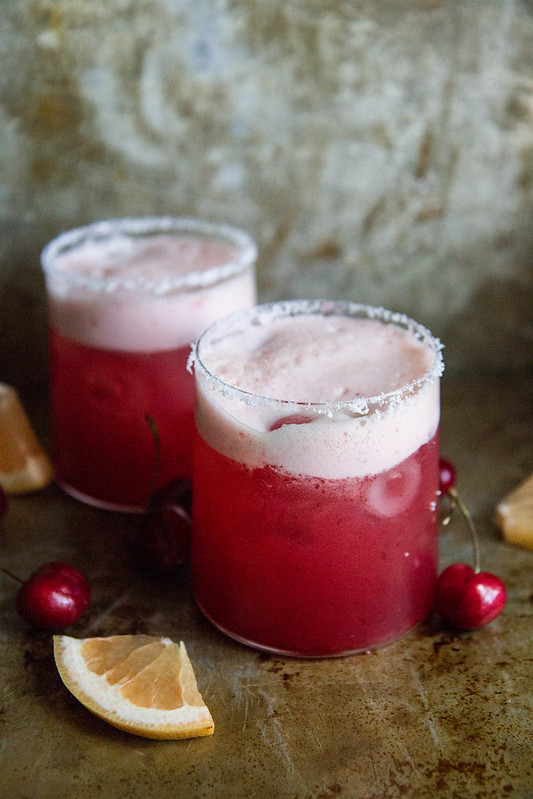 Cherry Salty Dog Cocktail