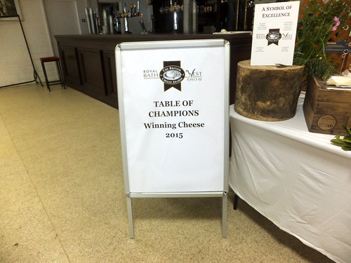 Table of champion cheeses