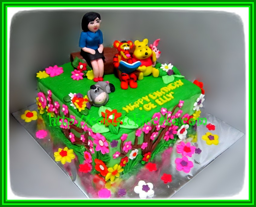 kue ulang tahun winnie the pooh  berbagai kue