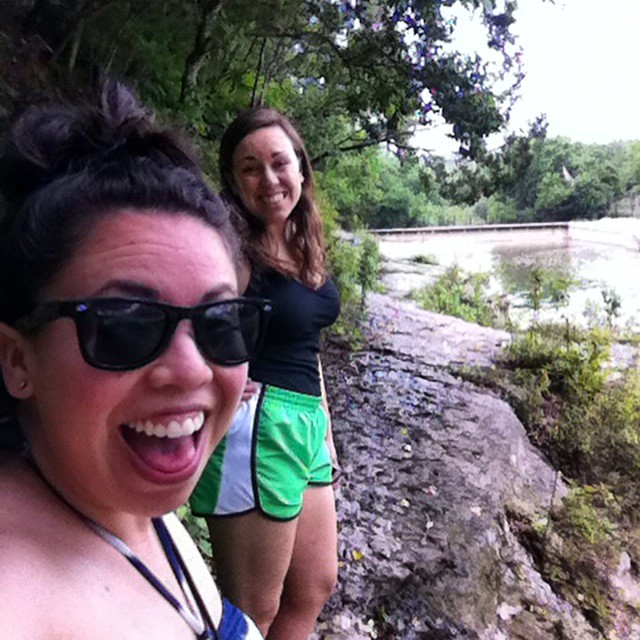 Maddy & Yándary at Barton Springs!