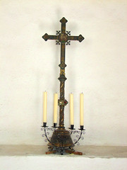 cross and candles