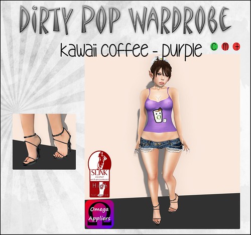 Dirty Pop Wardrobe - Kawaii Coffee - Purple