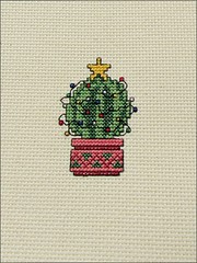 Christmas Barrel Cactus ornament