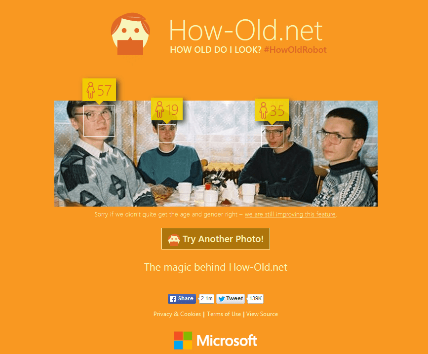 Возраст по фото онлайн How-Old.net. Забавные результаты