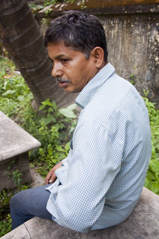 Basanta Das Caretaker of Greek Cemetery Kolkata