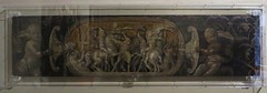 "Putti che sorregono una targa con scena di battaglia", c. 1510, anonyme mantouan, Corte Vecchia, Palais ducal, Mantoue, province de Mantoue, Lombardie, Italie.