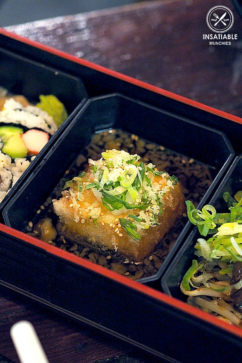 Restaurant Review: Yebisu Izakaya, Sydney CBD. Agedashi tofu, part of Hokkaido Gozen Bento