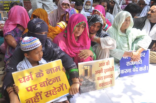 Protest in Delhi demanding justice for the victims of Atali violence
