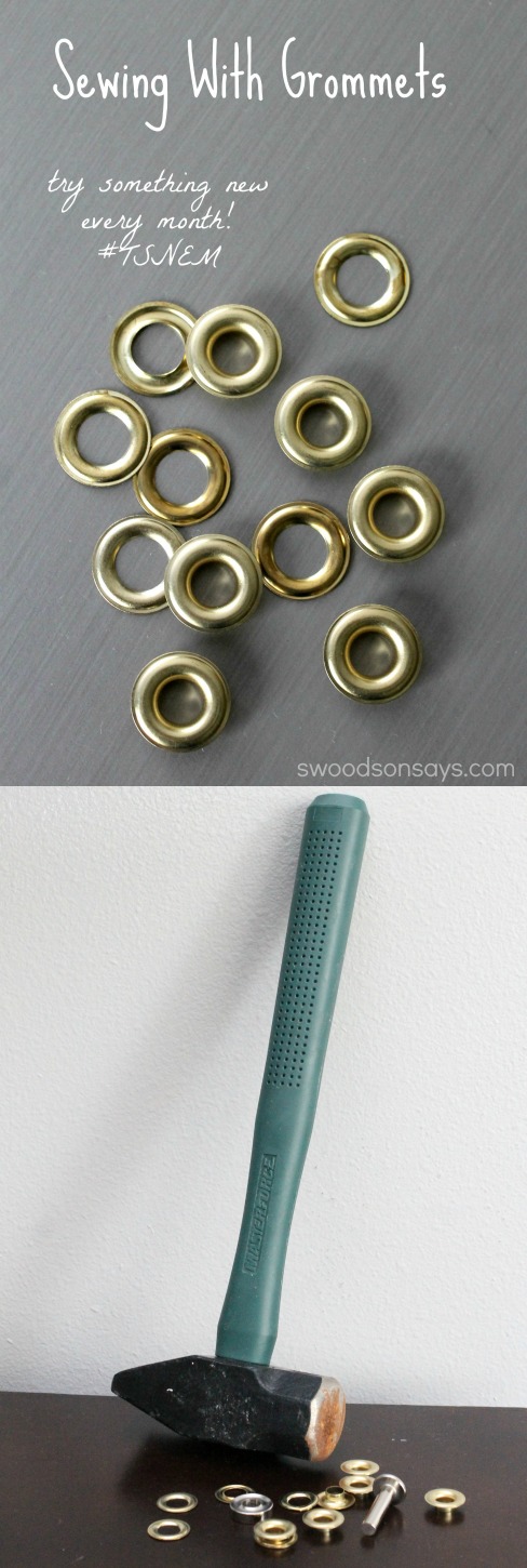 Sewing with grommets