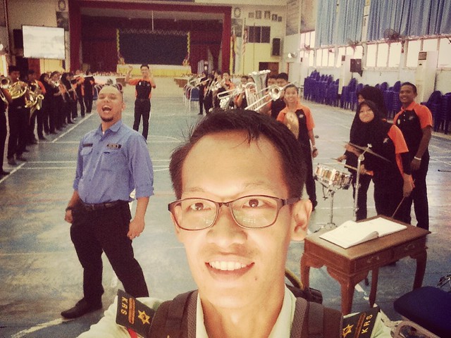 #Wefie with wind orchestra team before the performance...