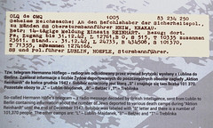 Sobibor, the Hofle Telegram