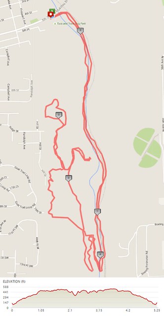 Yesterday's awesome walk, 5.25 miles in 2:08, 12,941 steps, 612ft gain