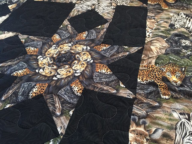 Meander quilting
