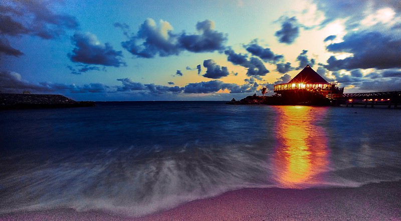 Sunrise in Renaissance beach, Okinawa