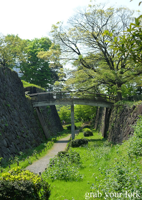 The former moat of Kanazawa Castle, Japan