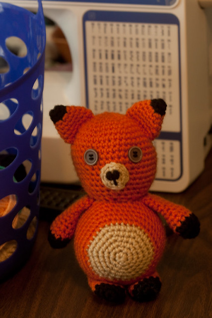 Crocheted Fox Toy