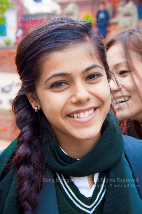 Faces of Nepal - Student at Durbar Square, Kathmandu, Nepal