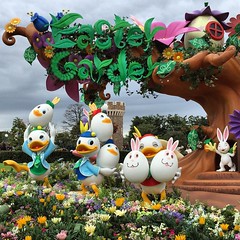 This non-Christian can totally get on board with Tokyo Disney's version of "Easter": bunnies, pretty flowers, and egg-shaped cute things! I see it as a celebration of spring and life and happiness!