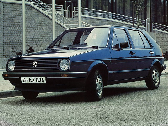 Пятидверный Volkswagen Golf 2. 1983 – 1987 годы
