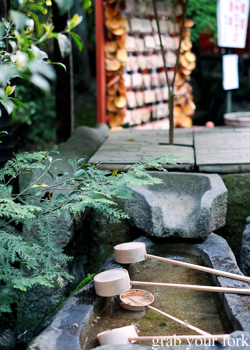 Chozuya water pavilion at Arashiyama Bamboo Grove, Kyoto, Japan