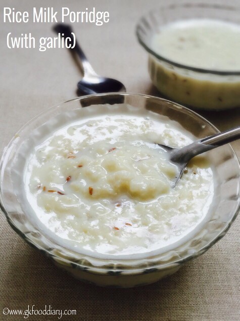Rice Milk Porridge Recipe for Toddlers and Kids1