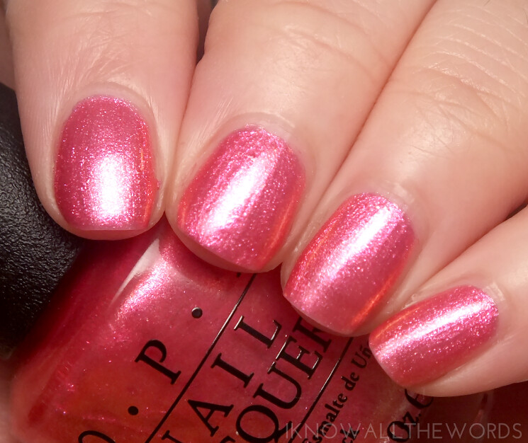 brights by opi 2015 can't hear myself pink!