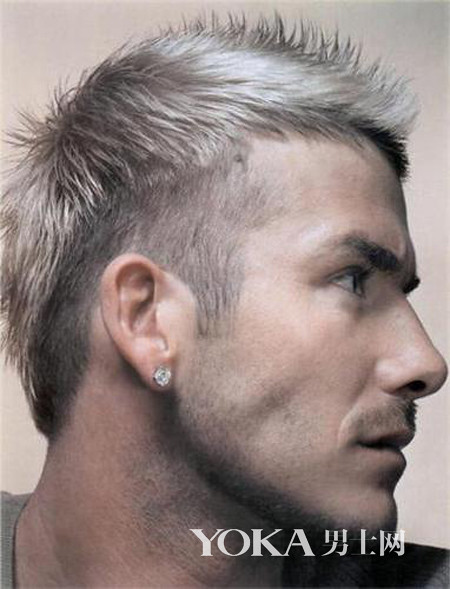 David Beckham wearing earrings