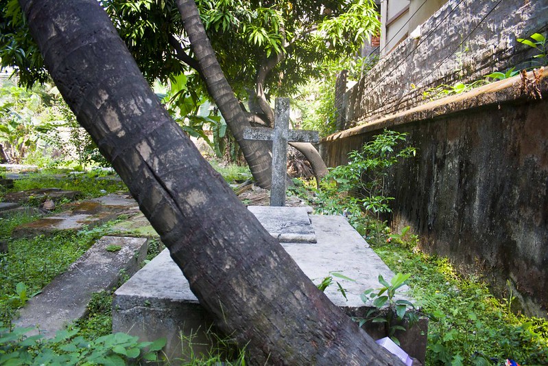 Graves in Greek Cemetery Kolkata