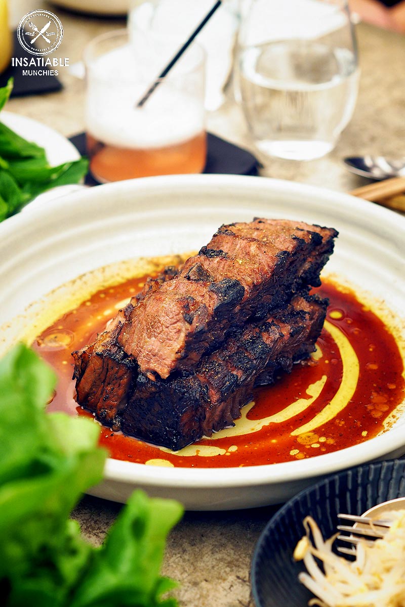 Review of Cho Cho San, Potts Point: beef short ribs for the bossam menu