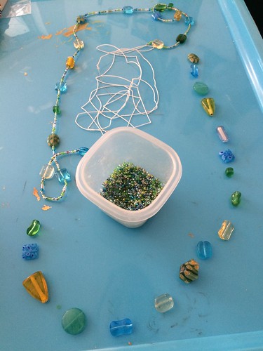 Beading a seaglass-inspired necklace