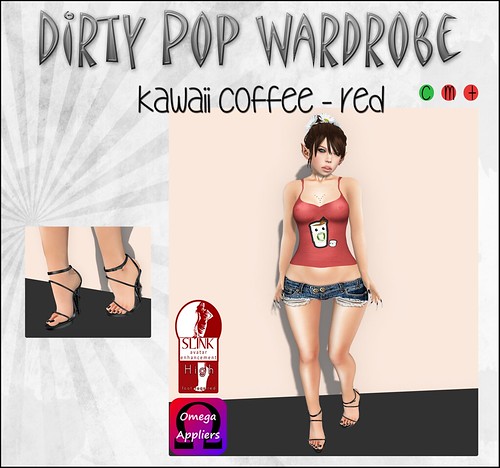 Dirty Pop Wardrobe - Kawaii Coffee - Red