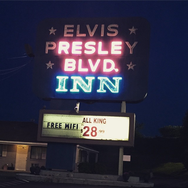 Neon ghosts of Elvis #memphis
