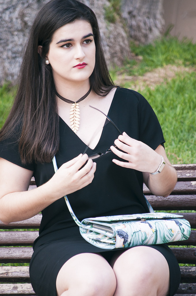 valencia spain fashion blogger, bimba y lola, somethingfashion little black dress influencer blog de moda española