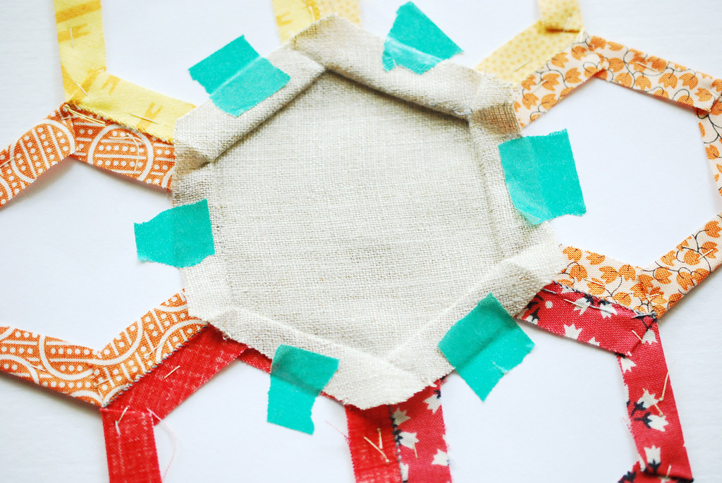 How to make embroidered hexagons