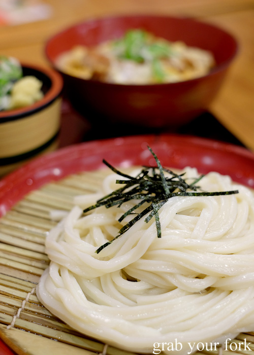Cold udon noodles in Kanazawa, Japan